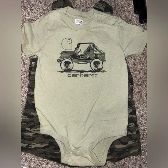 Carhartt Green Camo Overalls - Picture 2 of 3